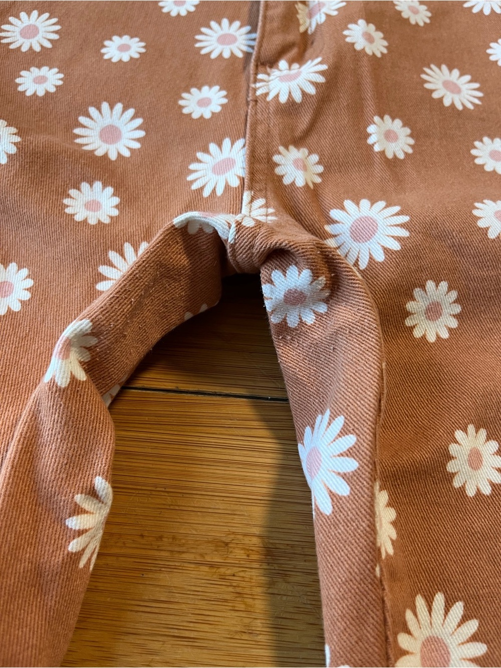Altar'd State High Rise Daisy Print Super Flare Jeans 70s Inspired - Picture 9 of 12